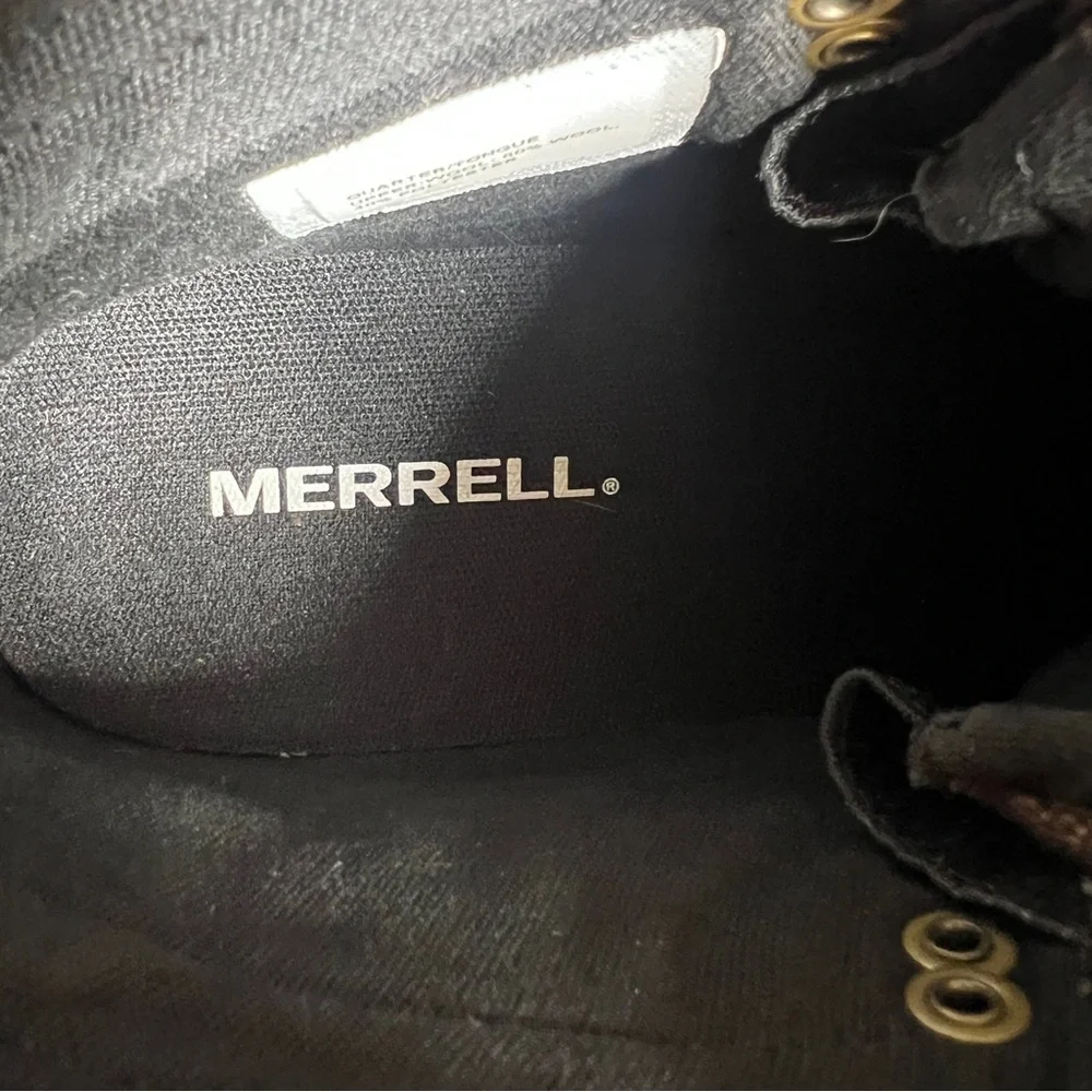 •MERRELL• Holly 2 Lace Up Waterproof Boot in Oak Brown Size 9 Gore-Tex‎ Winter